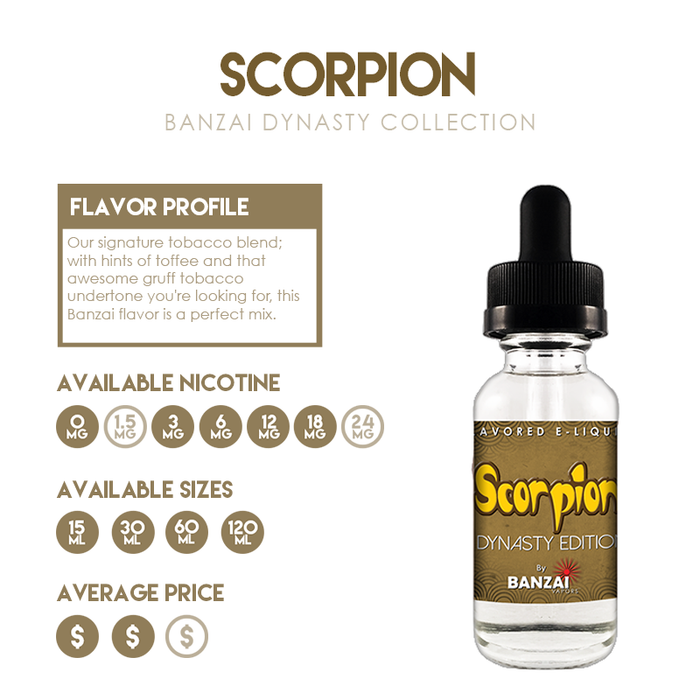 Featured Flavor: Scorpion from the Dynasty Collection