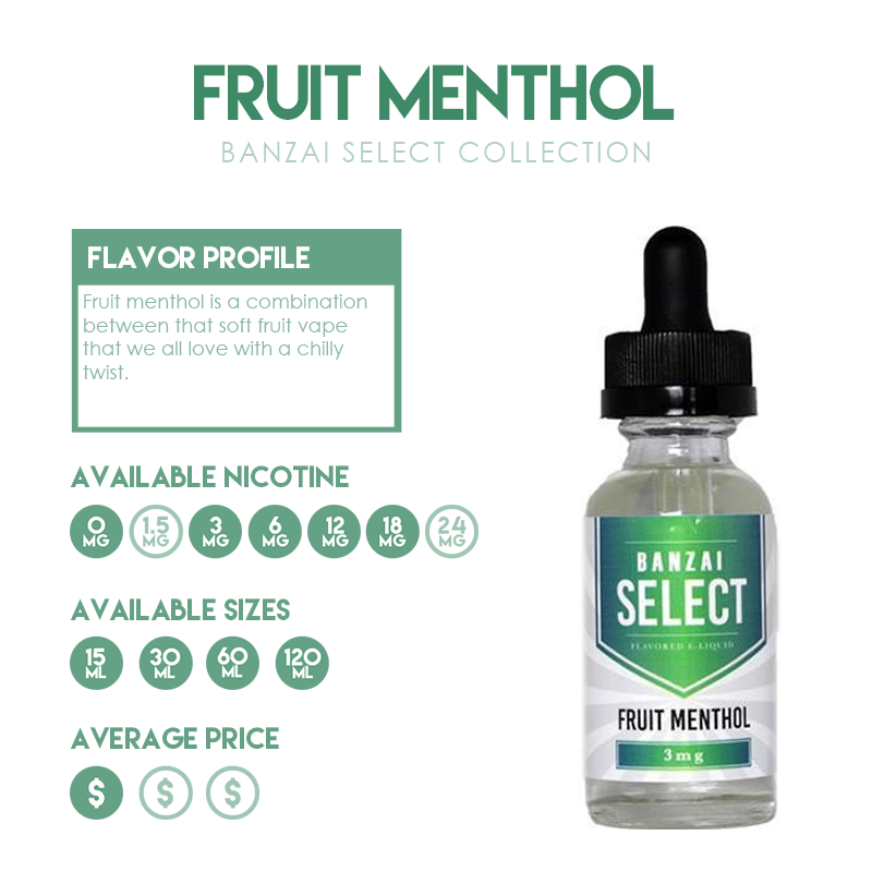 Featured Flavor: Fruit Menthol from the Banzai Select Collection