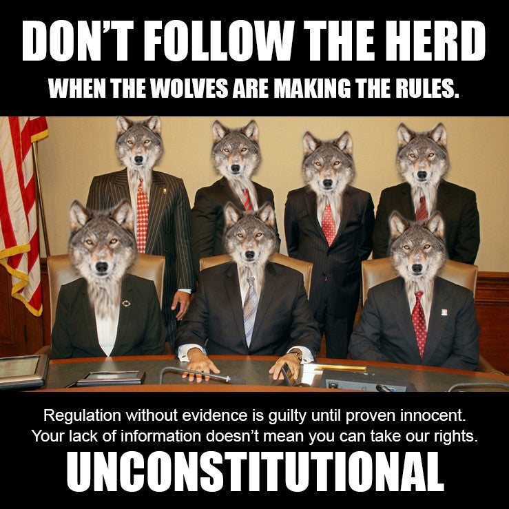 Don't follow the herd...when the wolves are making the rules.